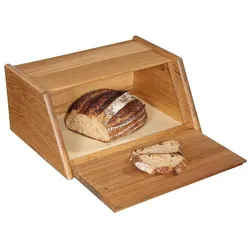 Zassenhaus Brotkasten MONTANA Eiche 40 x 30 cm, Brotaufbewahrung, Braun