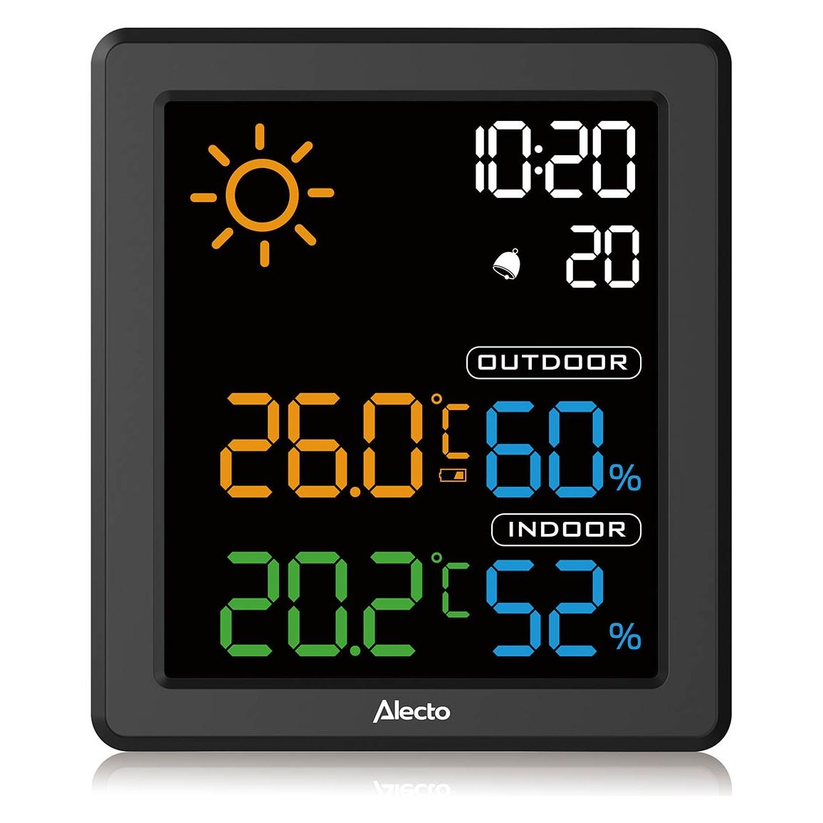 Alecto Wetterstation mit drahtlosem Aussensensor (WS1000)