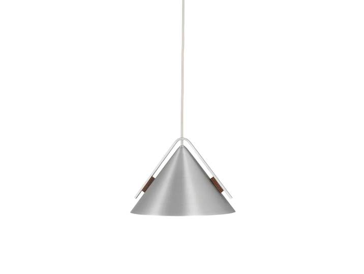 Kristina Dam Studio Cone Pendelleuchte S Aluminium-Walnuss