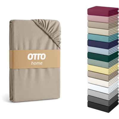 Spannbettlaken OTTO HOME "Physalis Topper COMFORT", beige, B:140cm L:200cm, Jersey, Obermaterial: 100% Baumwolle, Bettlaken, Spannbettlaken, bis 10 cm Höhe, Bettlaken, Laken, in Comfort & Premium Qualität