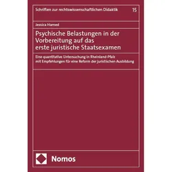 Psychische Belastungen in der Vorbereitung auf das erste juristische Staatsexamen, Fachbücher von Jessica Hamed