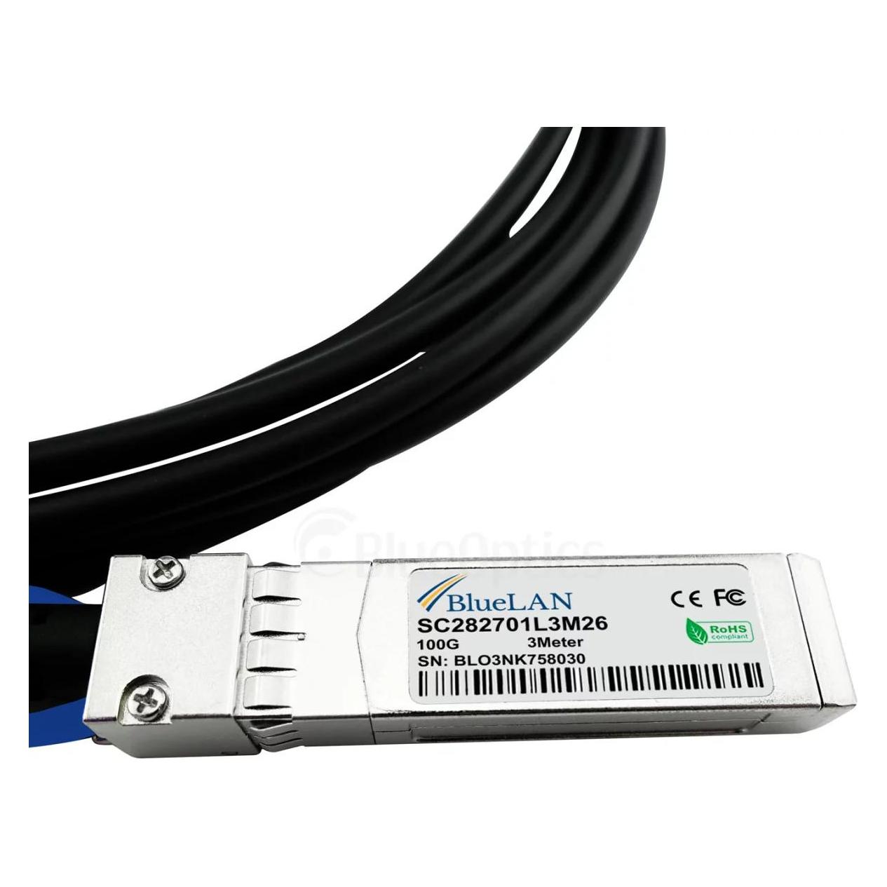 BlueLAN Legrand 100G2X25GPD2M-LEG kompatibles QSFP28 DAC SC282701L2M26 (100G2X25GPD2M-LEG-BL)