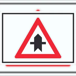 HB-Druck Vorfahrt nächste Kreuzung/Einmündung Symbol Schild A2 (420x594mm)