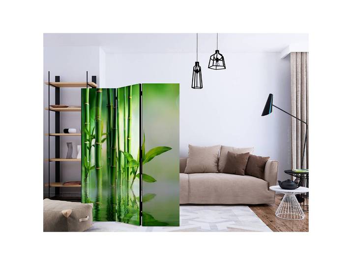 Paravent Bamboo Grove Polaire Vert 135 x 172 x 3cm