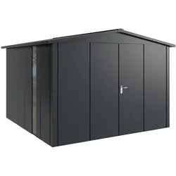 Hörmann Metall-Gerätehaus "Juno" mit Satteldach, JSD14 - Design, 310 x 310 cm (B x T),anthrazit,