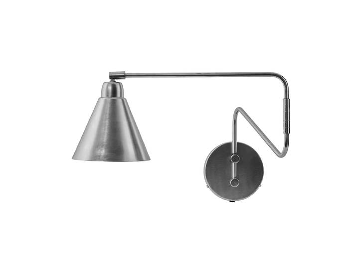 House Doctor - Game Wandleuchte, L 76 cm, silber-finish gebürstet