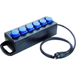 Bachmann 349.185 Verteilersteckdose 6xCEE7/3 Strom 2, 0m CEE7/7 349185