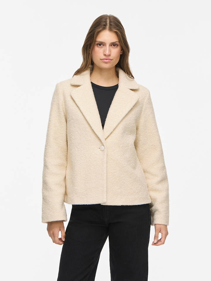 Vila Teddyjacke in Creme - 42