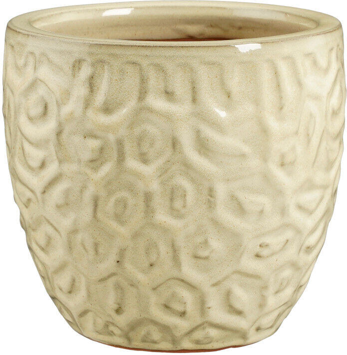 Mica Decorations Übertopf Peto Ton creme Ø 23 x 21 cm