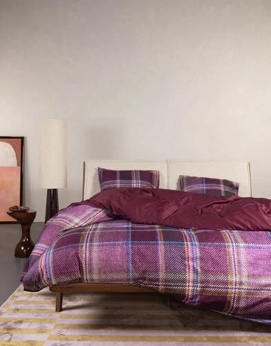Essenza Meau Dekbedovertrek Mauve Wine 200 x 220 cm