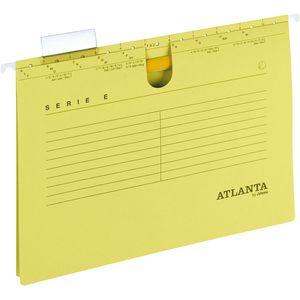 Atlanta Hängehefter 2655834400, Serie E, A4, Schlauchheftung, gelb, Karton, 25 Stück
