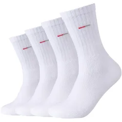 4er Pack camano Red Classics Baumwoll Tennissocken 1000 - white 47-49