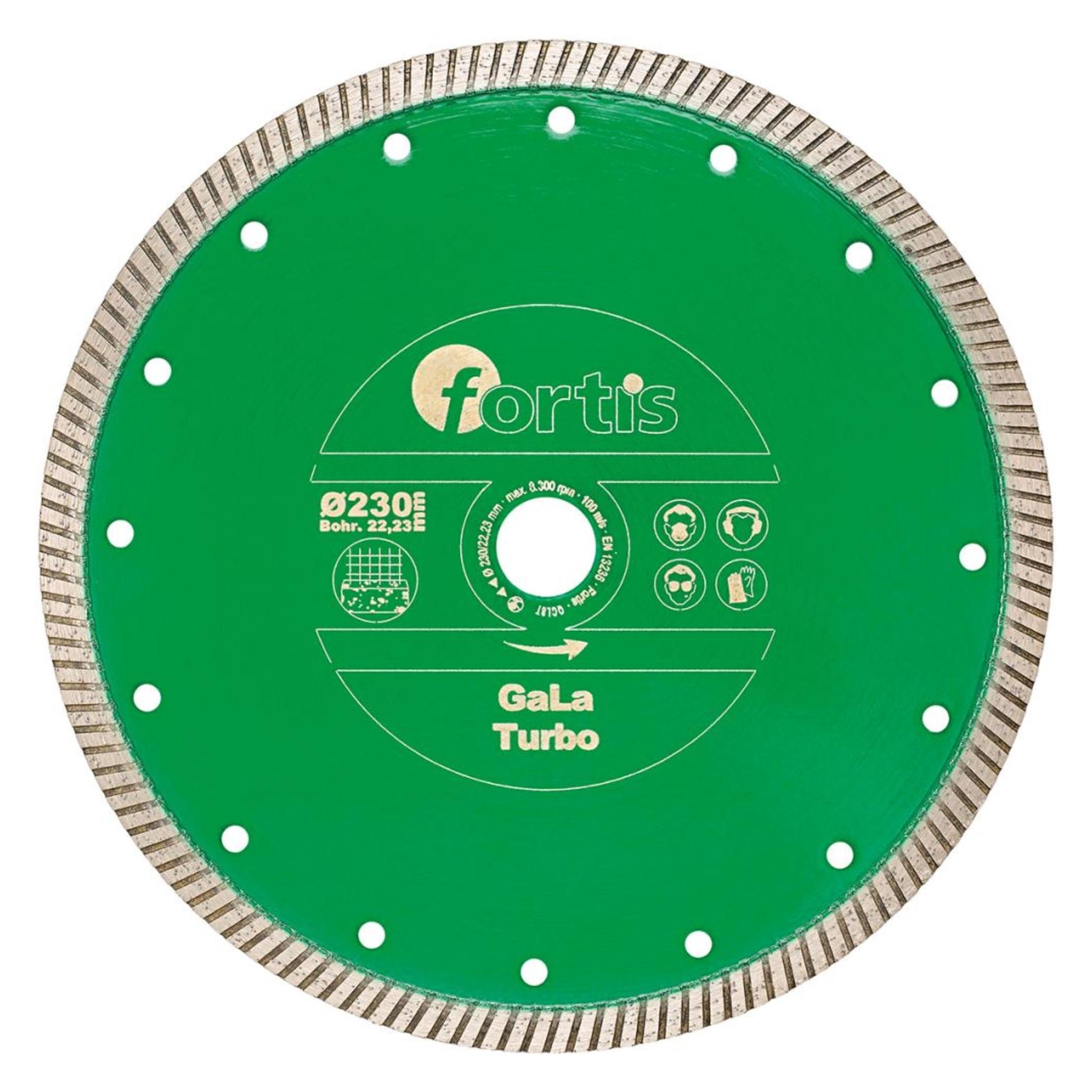 Magni Diamant-Trennscheibe GaLa Turbo Ø 125 mm mit Turbosegment 10 mm Bohrung 22,2 mm FORTIS (4317784704755)