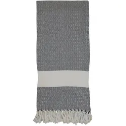 Éternel Hammam Badetuch mit Muster, L180/B90 cm, schwarz