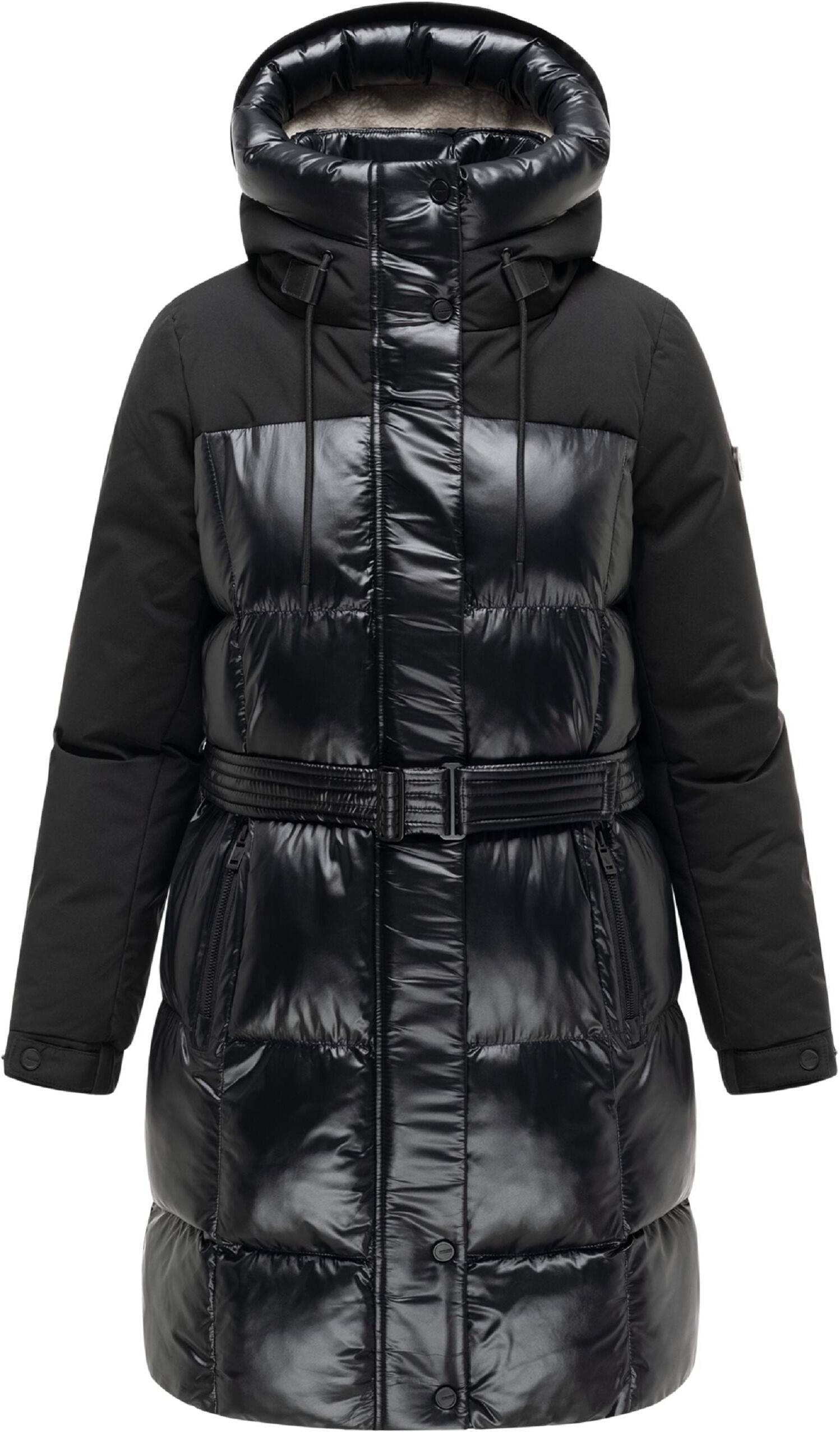 Steppmantel NAVAHOO "Steppmantel Mandelkuss 14", Damen, Gr. S, schwarz, Mäntel Steppmantel
