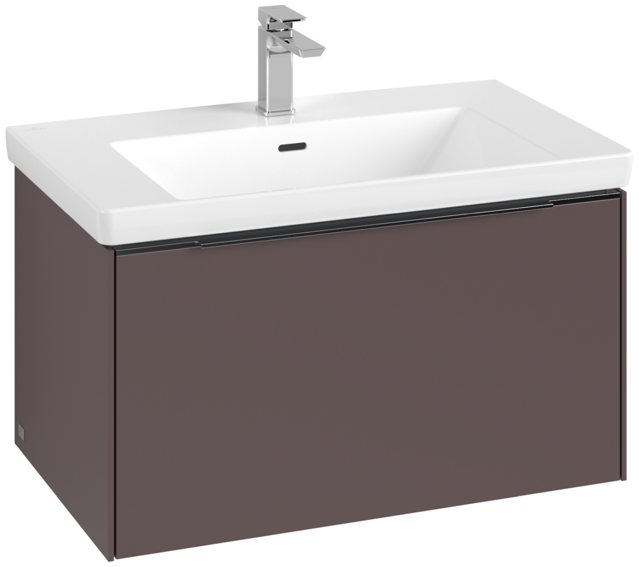Villeroy & Boch Waschbeckenunterschrank Subway 3.0 C573L0 772x429x462 mm mit Beleuchtung Dark Berry C573L0AE