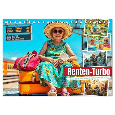Renten-Turbo. Wenn der Ruhestand erst richtig Fahrt aufnimmt (Tischkalender 2027 DIN A5 quer), CALVENDO Monatskalender