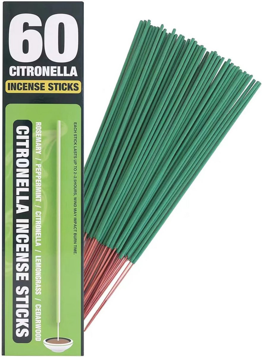 Citronella Wierookstokjes voor Buiten - 60 Stuks