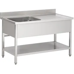 Chefgastro 700 Spültisch Grundboden Links BxTxH 1200x700x850mm