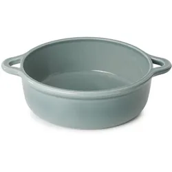 Revol runde Induktionskasserolle 29 cm mit Porzellandeckel Wolkengrau