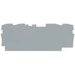 Wago 2004-1491 Abschluss- und Zwischenplatte,1 mm dick,grau 20041491  - 25 Stück