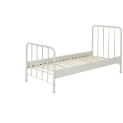 METALLBETT Kay 97x110x206 aus Metall in Weiß matt