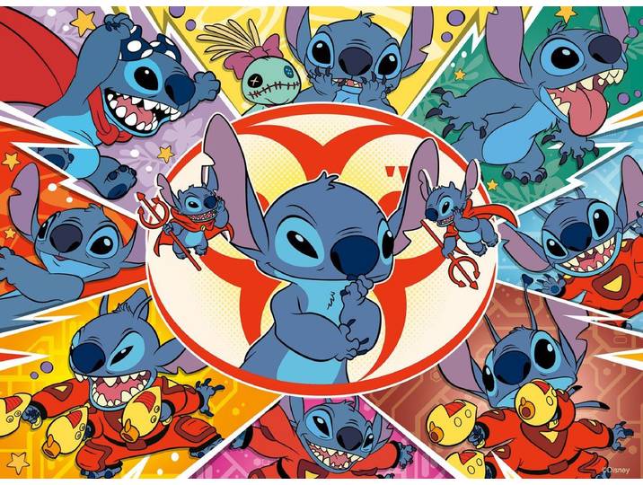 Ravensburger - Puzzel - Stitch 100 XXL - 100 extra grote stukjes - Meerkleurig