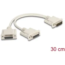 DELOCK Adapter Y-Kab Spi D-Sub 15 Pin St.zu 2d-sub 15pin bu.