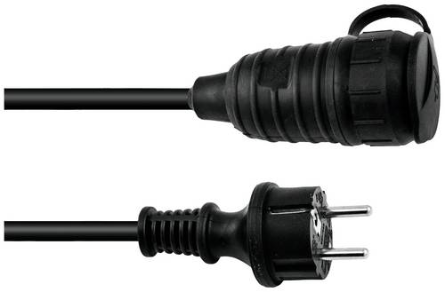 Eurolite 30245696 Strom Verlängerungskabel 16A Schwarz 5m H07RN-F 3G 1,5mm²