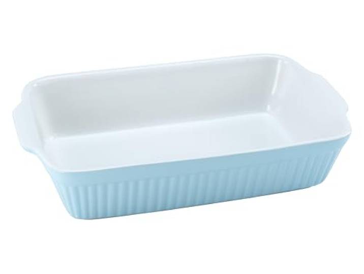 CreaTable\, 33053\, Série Classic PASTELL Cuisine\, plat à gratin rectangulaire\, bleu\, set de vaisselle\, plat à gratin 1 pièce.