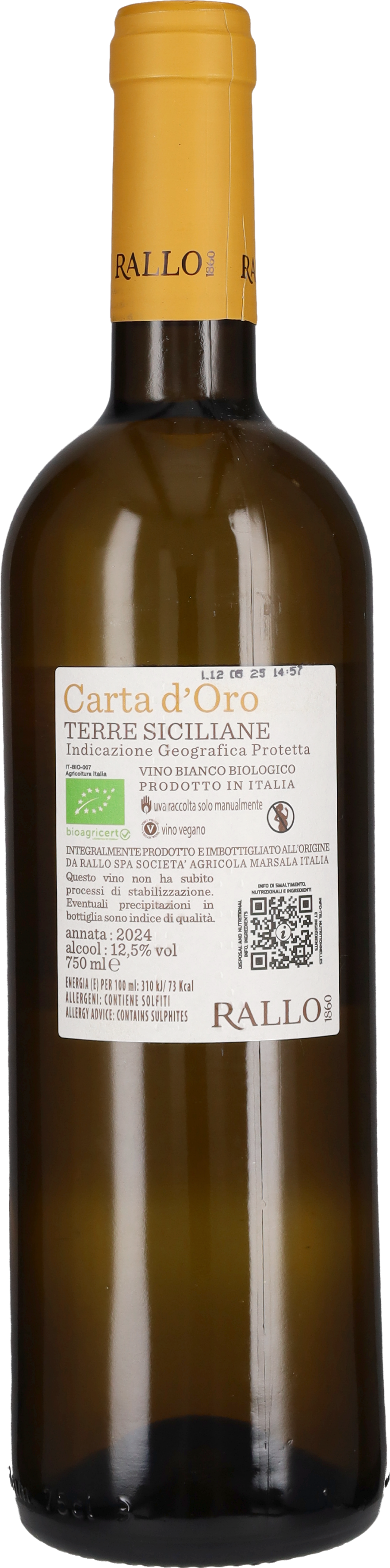 Carta d'Oro' Rallo 2025