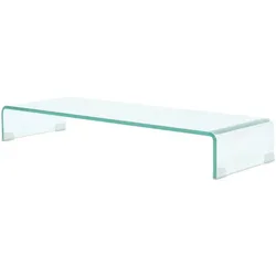 Helloshop26 - TV-Möbel Anrichte TV-Fernseher Design praktisch für Monitor 90 cm Klarglas