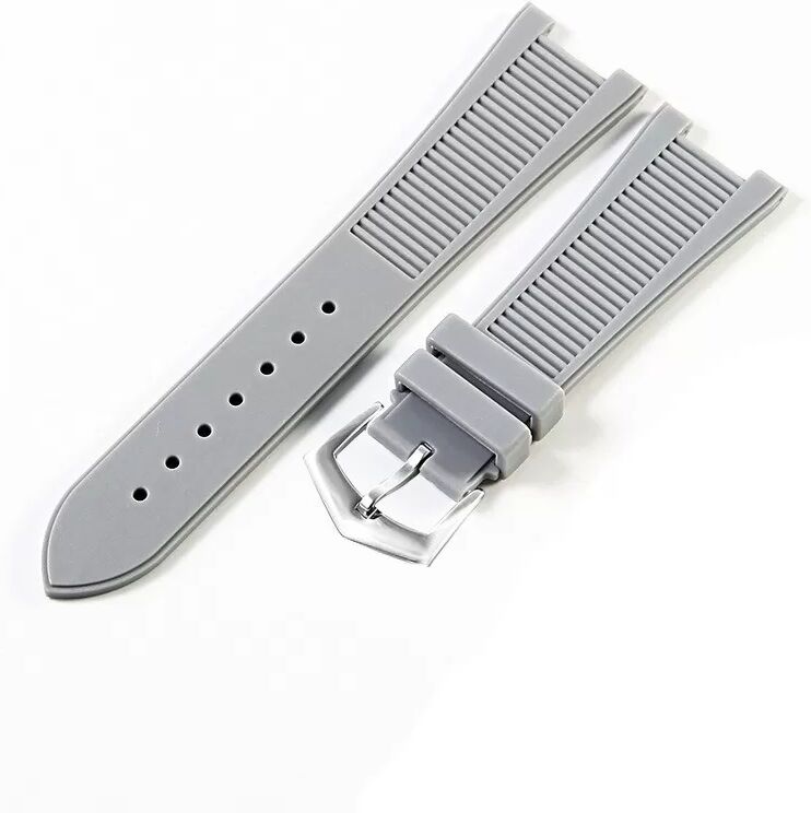 INF Silikon-Uhrenarmband kompatibel mit PP Patek Philippe Nautilus 5711 5712G Grau
