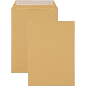 Steinmetz Versandtaschen braun, B4, ohne Fenster, haftklebend, aus Papier, 250 Stück