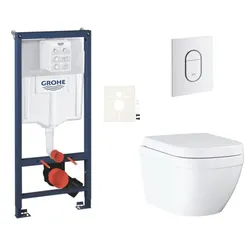 GROHE Euro Ceramic Wand-WC Set für Vorwandmontage SIKOGRSEUASH0