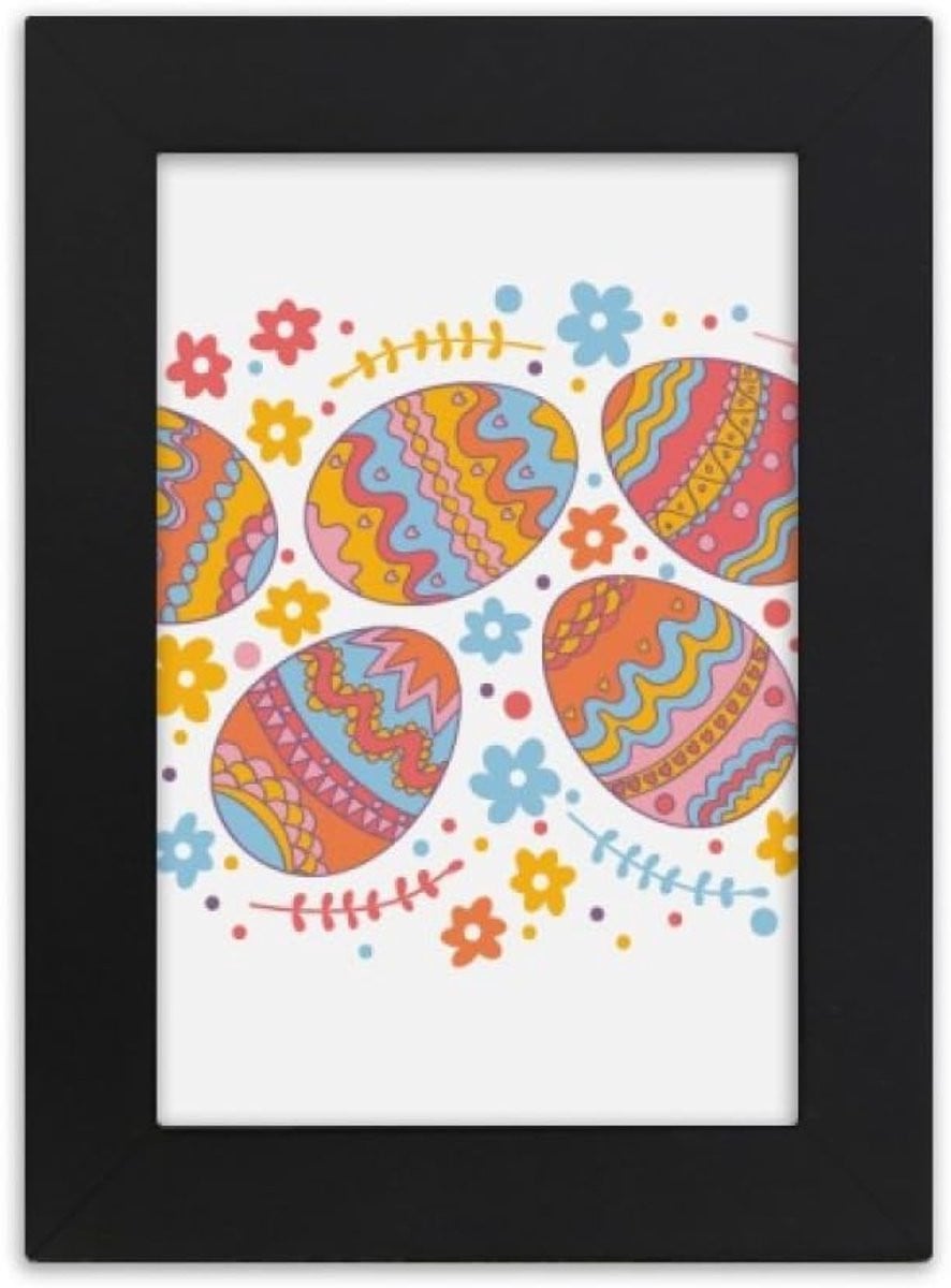 Traditionele houten fotolijst voor decoratie en fotopresentatie - Multicolor - 5x7 inch