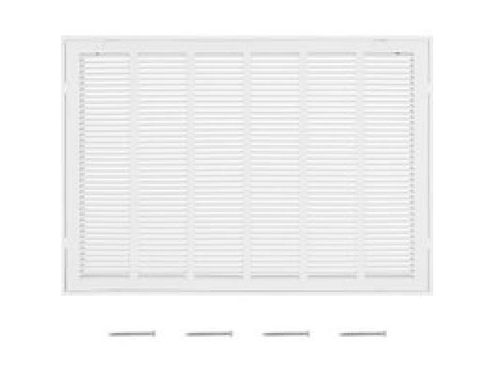VEVOR Grille de Retour d'Air pour Ouverture de Conduit 75,5x50,5 cm, Grille de Ventilation de Retour d'Air Murale, en Acier Revêtement en Poudre, pour Amélioration de la Ventilation, Filtre Non Inclus