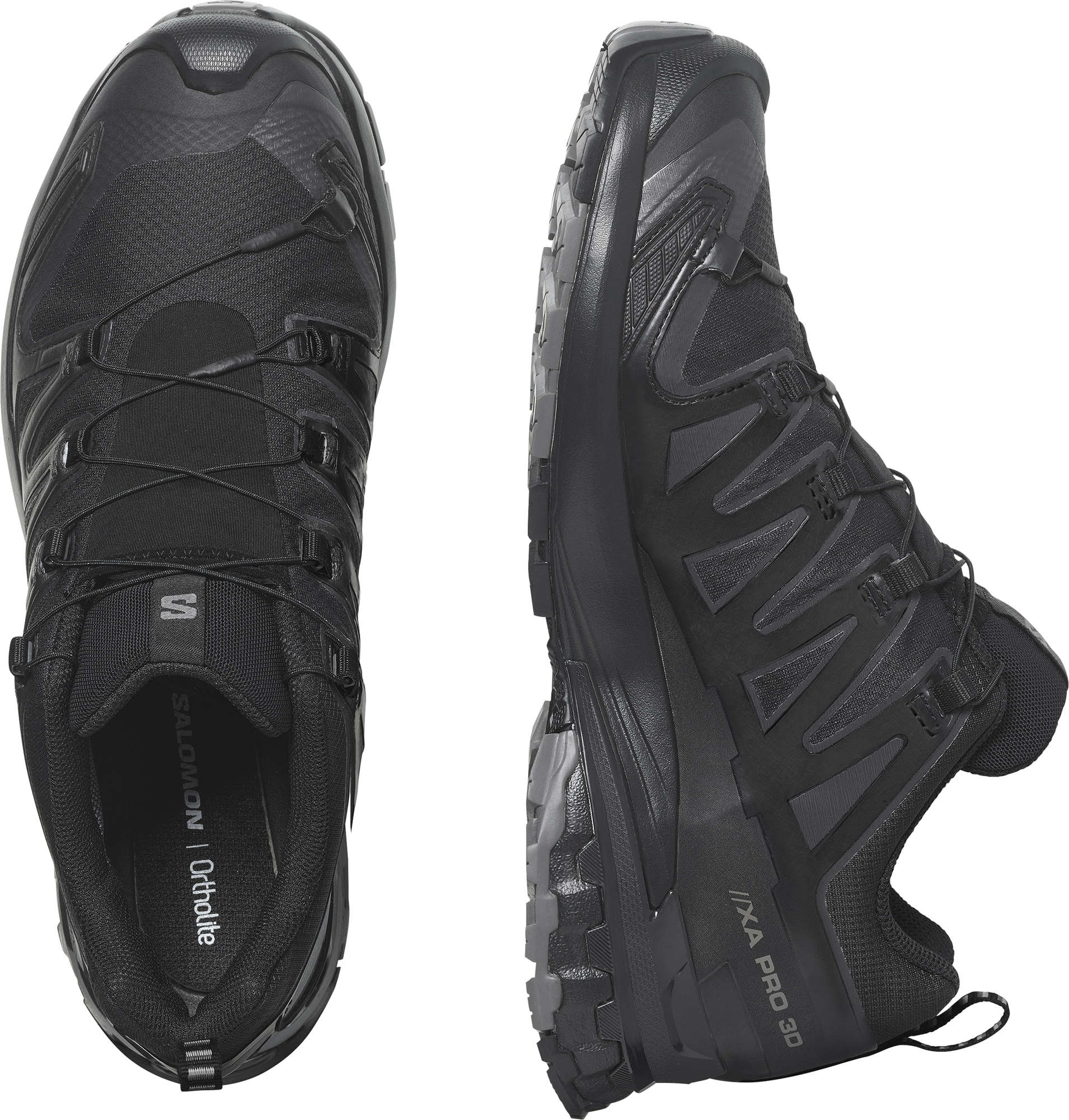 Trailrunningschuh SALOMON "XA PRO 3D V9 GORE-TEX", Herren, Gr. 46, schwarz, Synthetik, Textil, Schuhe Trailrunningschuh, wasserdicht schwarz 46