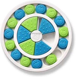 Inspire Select Interactive Dog Puzzle Slow Feeder Bowl Non Slip Food Dispenser Toy For Puppy IQ Training & Healthy Eating green Round