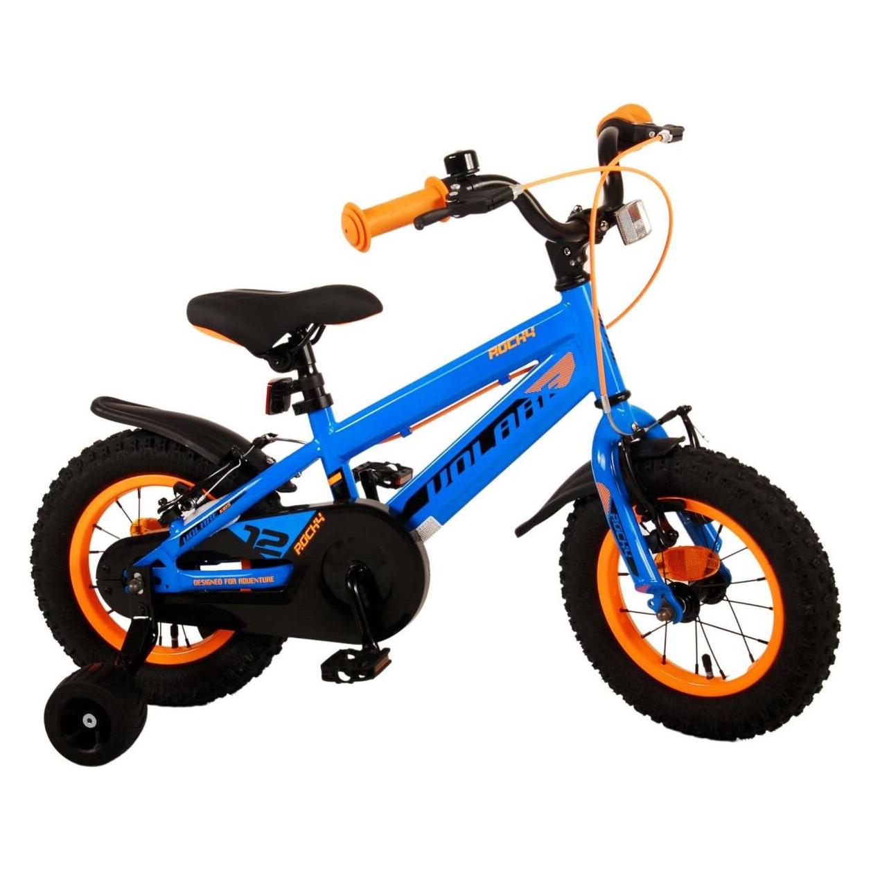 Volare Rocky Kinderfiets - Jongens - 12 inch - Blauw - Twee handremmen (12") (70303200)