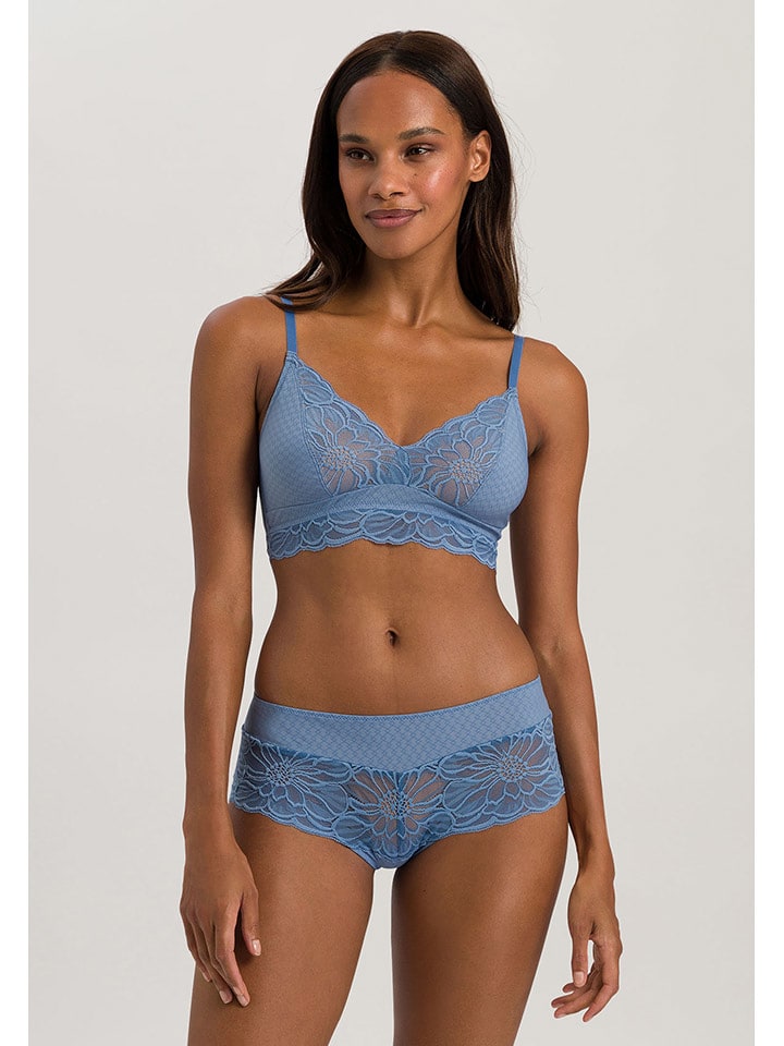 Hanro Soft-BH in Blau - S