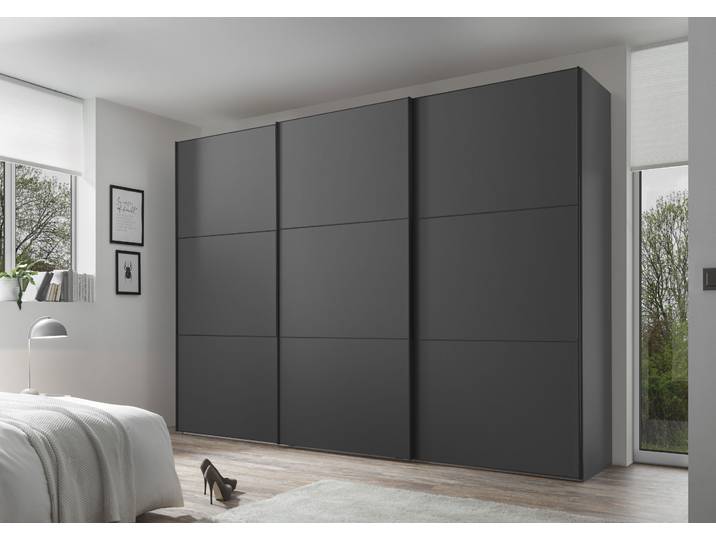 Schwebetürenschrank, Vulkan, 249x222x68 cm, Holzwerkstoff, 3 Türen, Modern, Staud