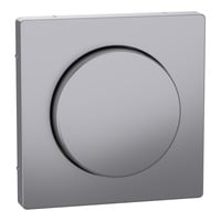 Zentralplatte eds mit Drehknopf Typ MEG5250-6036 für Dimmer, lackierter Thermoplast edelstahl, Retail
