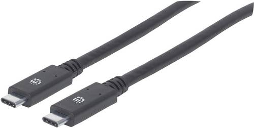 Manhattan USB-Kabel USB 3.2 Gen1 USB-C Stecker 2.00 m Schwarz 354905