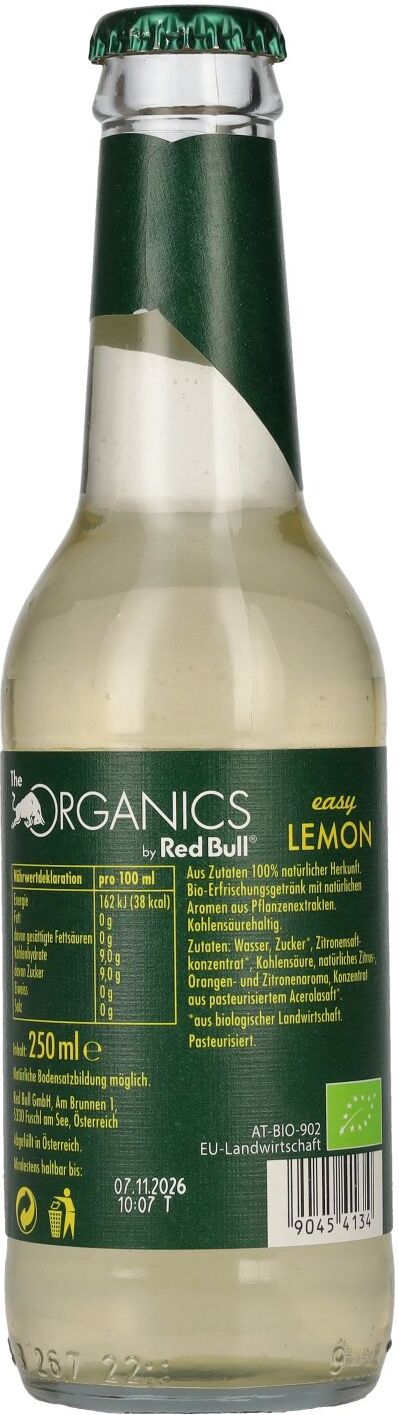 Red Bull Organics by Red Bull Easy LEMON 0,25l