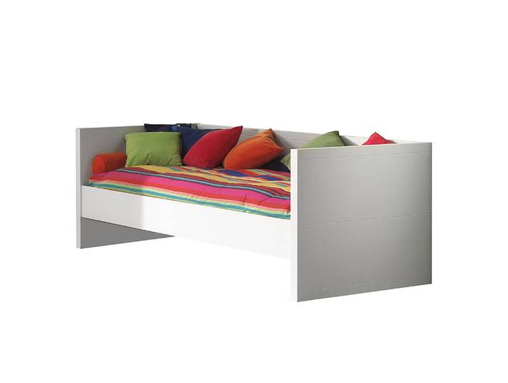 Kojenbett Lara 206 x 88 x 98cm Weiß Weiß