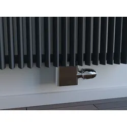 XIMAX Design Mittenanschlussgarnitur Typ H, in Chrom - Zweirohr - Durchgangsvariante