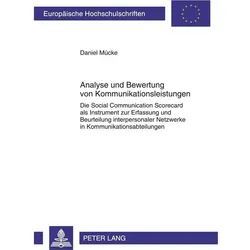 Analyse und Bewertung von Kommunikationsleistungen, Fachbücher von Daniel Mücke