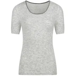 CALYMA Damen Shirt Amalya 49% Alpaka, graumeliert, Gr.XL