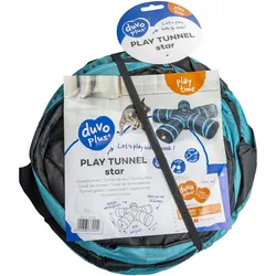 Duvoplus Spieltunnel star für Nagetiere, Katzenspielzeug